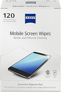 ZEISS Pre-Moistened Wipes, Screen Cleaner, 120 Count | Amazon (US)