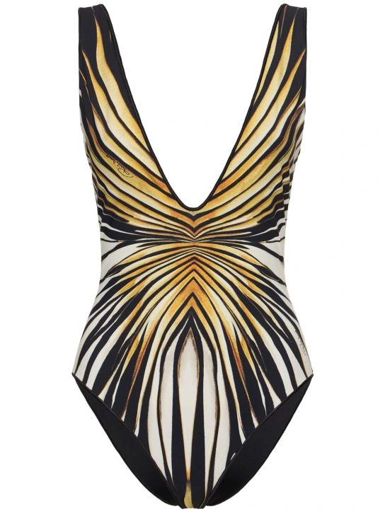 Ray Of Gold printed lycra swimsuit | Luisaviaroma