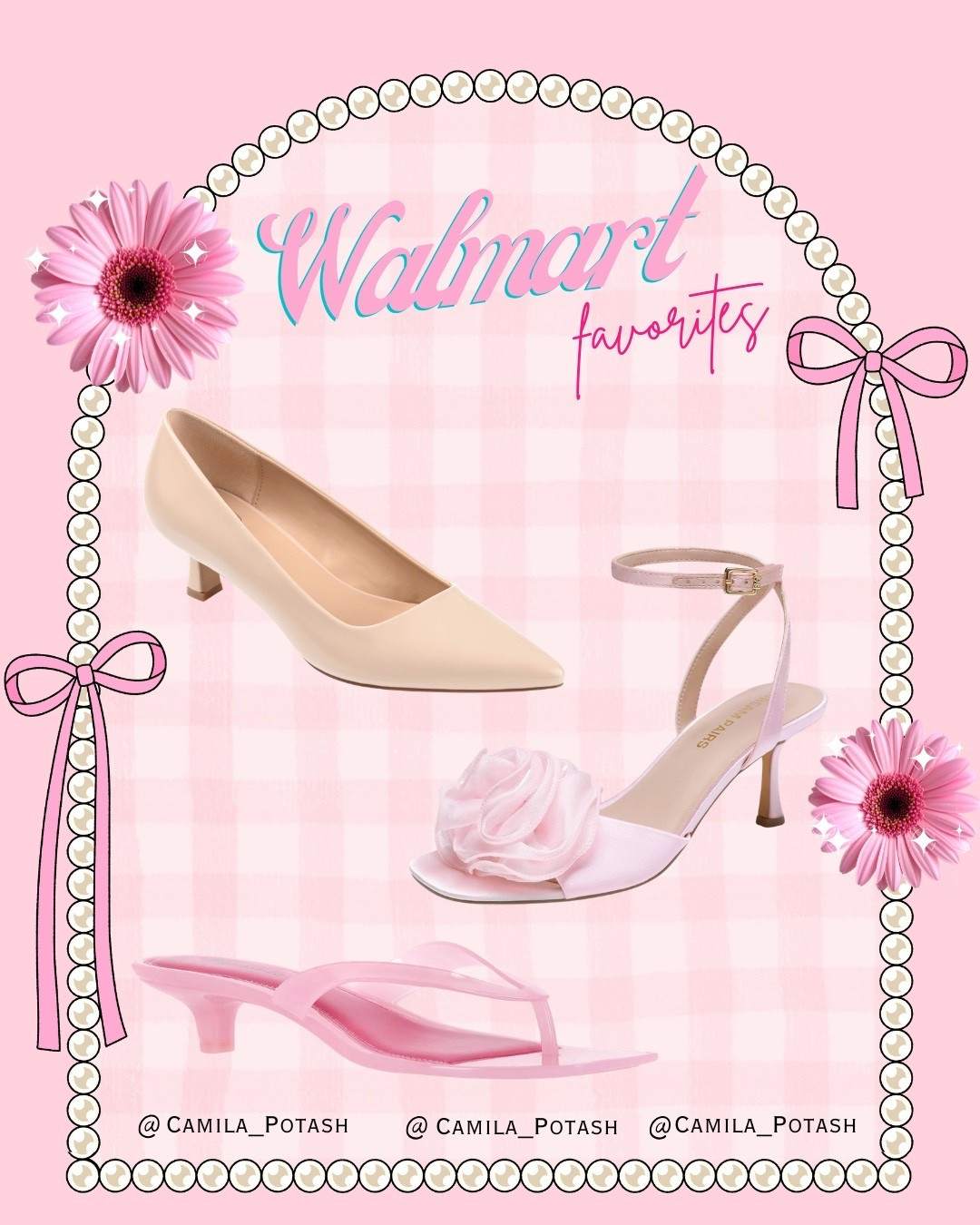 These Walmart shoe finds are giving soft elegance with the prettiest feminine details 💗✨

I love finding shoes that feel polished but still easy to wear, and these styles are perfect for adding a subtle touch of sophistication to everyday outfits or special occasions.

👠 Classic neutral kitten heels
A good pair of neutral heels is a wardrobe staple. These are perfect when you want something simple, elegant, and easy to style. The low heel makes them comfortable enough for long days while still looking polished with dresses, work outfits, or evening looks.

🌸 Blush satin rose detail heels
These are such a romantic statement piece. The soft blush tone combined with the rose detail makes them feel feminine and elegant. They’re perfect for weddings, brunch, date nights, or any outfit where you want a little extra charm.

💗 Pink kitten heel sandals
These have such a delicate and minimal look. The soft pink tone adds a subtle pop of color while still being versatile enough to pair with summer dresses, skirts, or even casual outfits.

I love discovering affordable shoes that still look stylish and elevated, and Walmart has been such a great place for finding cute fashion pieces lately.

Everything is linked in my LTK if you want to check them out.



Walmart fashion finds
Walmart shoe finds
Walmart heels women
kitten heels women
neutral kitten heels
pink kitten heel sandals
blush heels women
rose detail heels
feminine heels aesthetic
cute Walmart shoes
affordable fashion Walmart
spring heels women
summer heels women
girly style shoes
elegant heels women
budget friendly fashion finds
trending heels women
LTK Walmart finds

#LTKgrwm #LTKSaleAlert #LTKSpringSale