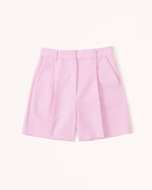 Women's Ultra High Rise Tailored Short | Women's Bottoms | Abercrombie.com | Abercrombie & Fitch (US)