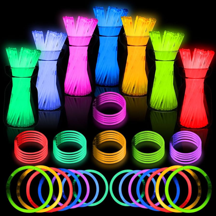 Ultra Bright Halloween Glow Sticks - 500PRO Party Pack with Connectors for Christmas, Neon Birthd... | Amazon (US)