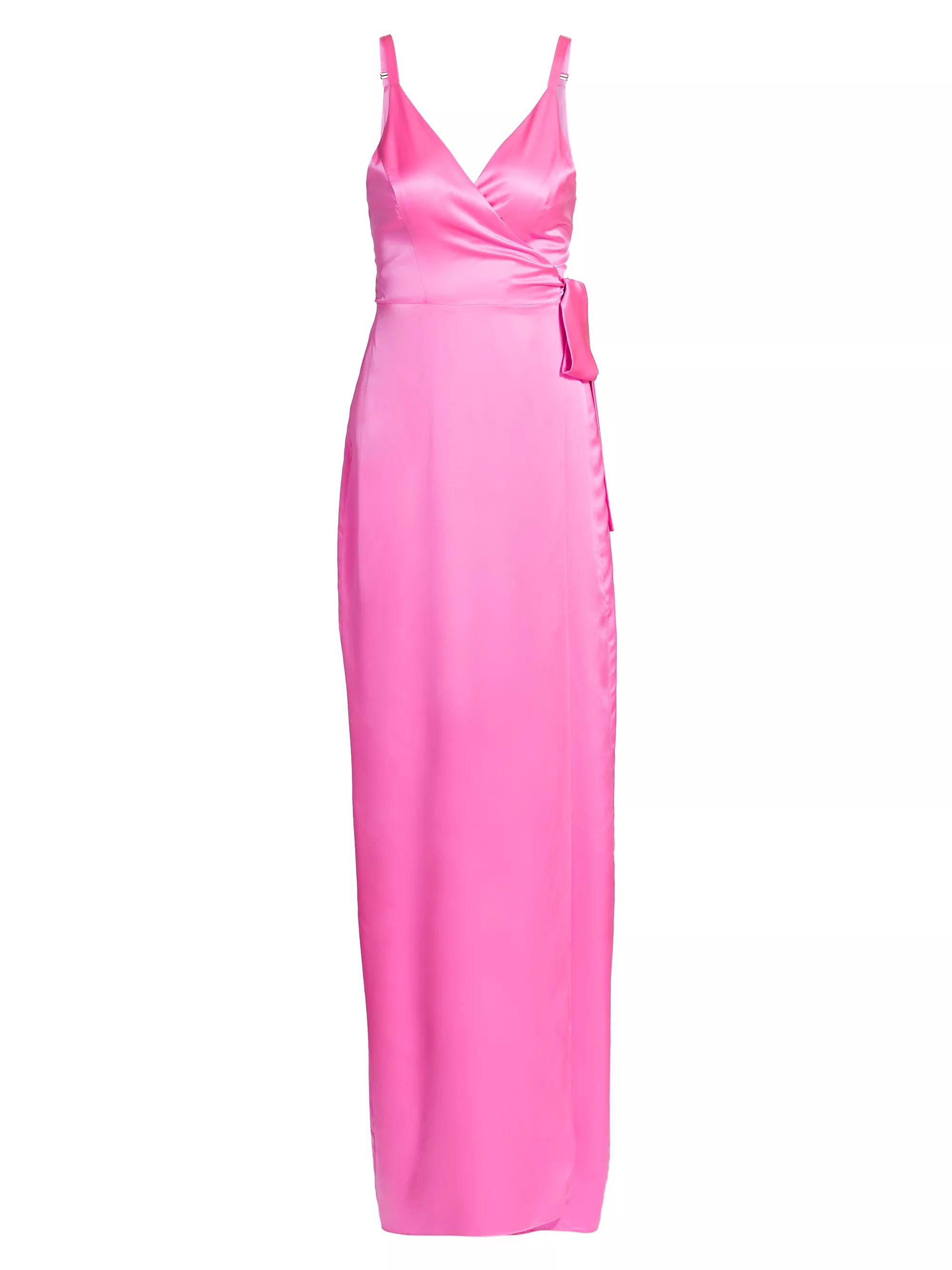 Liberty Silk Wrap Gown | Saks Fifth Avenue