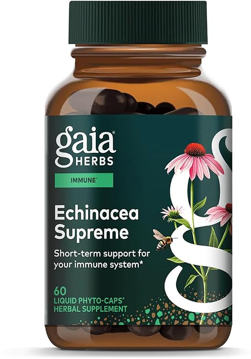 Gaia Herbs Echinacea Supreme - Immune Support Supplement - Echinacea Purpurea & Angustifolia Blen... | Amazon (US)
