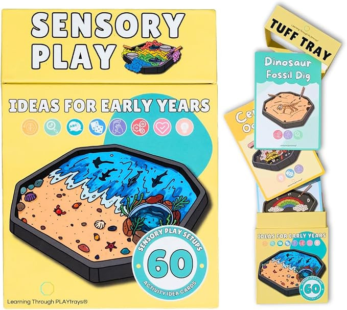 60 Sensory Play Idea Cards – Creativity for Kids Sensory Bin & Tuff Tray Activities | Preschool... | Amazon (US)
