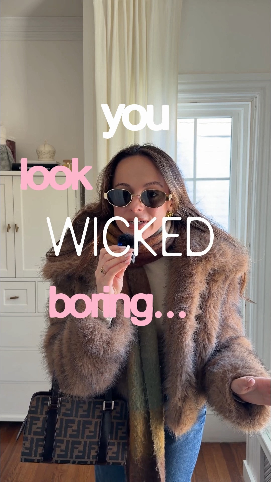 Styling my cropped fur coat 

#LTKootd