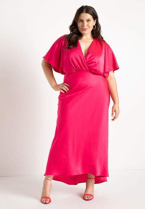 Kimono Sleeve Maxi Dress | Eloquii