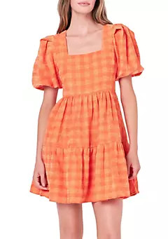 ENGLISH FACTORY Tweed Babydoll Dress | Belk