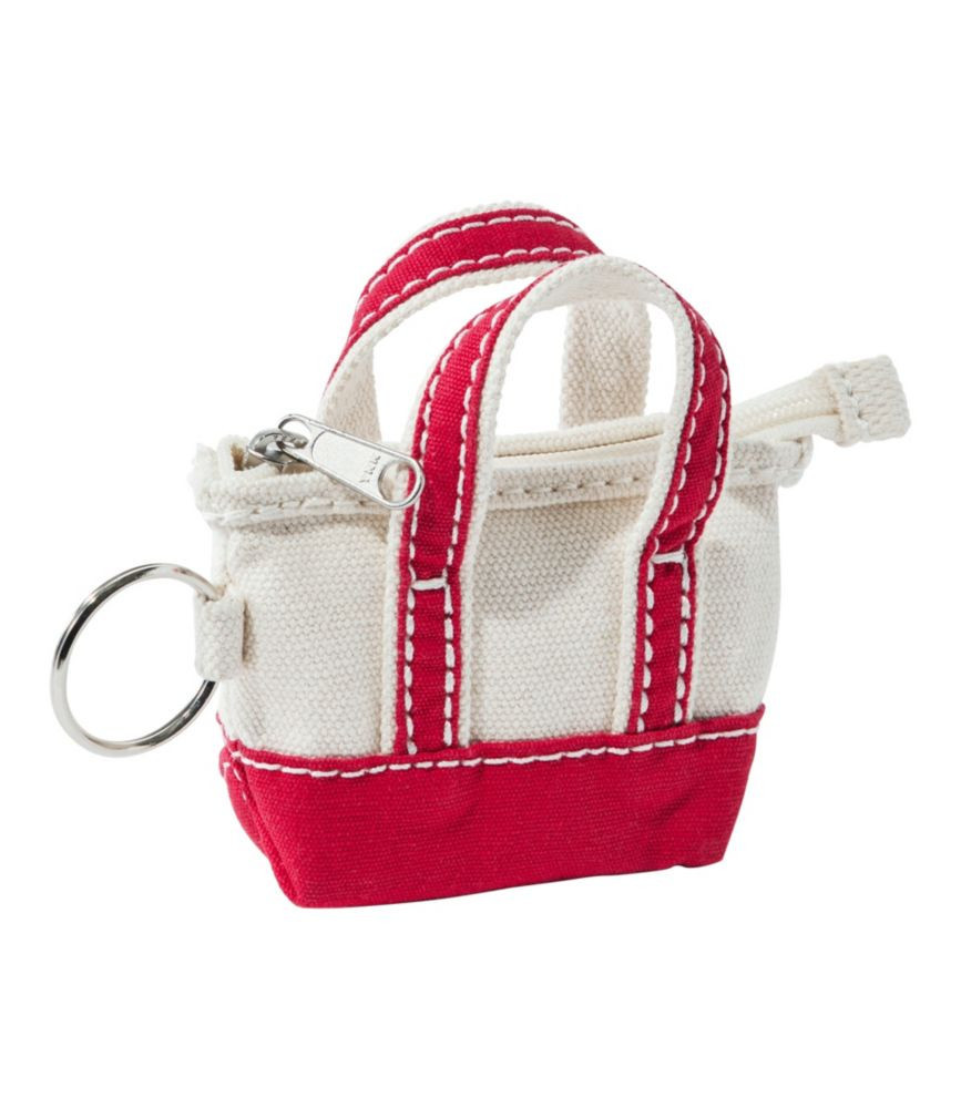 L.L.Bean Tote Bag Key Chain Red, Cotton/Nylon | L.L. Bean