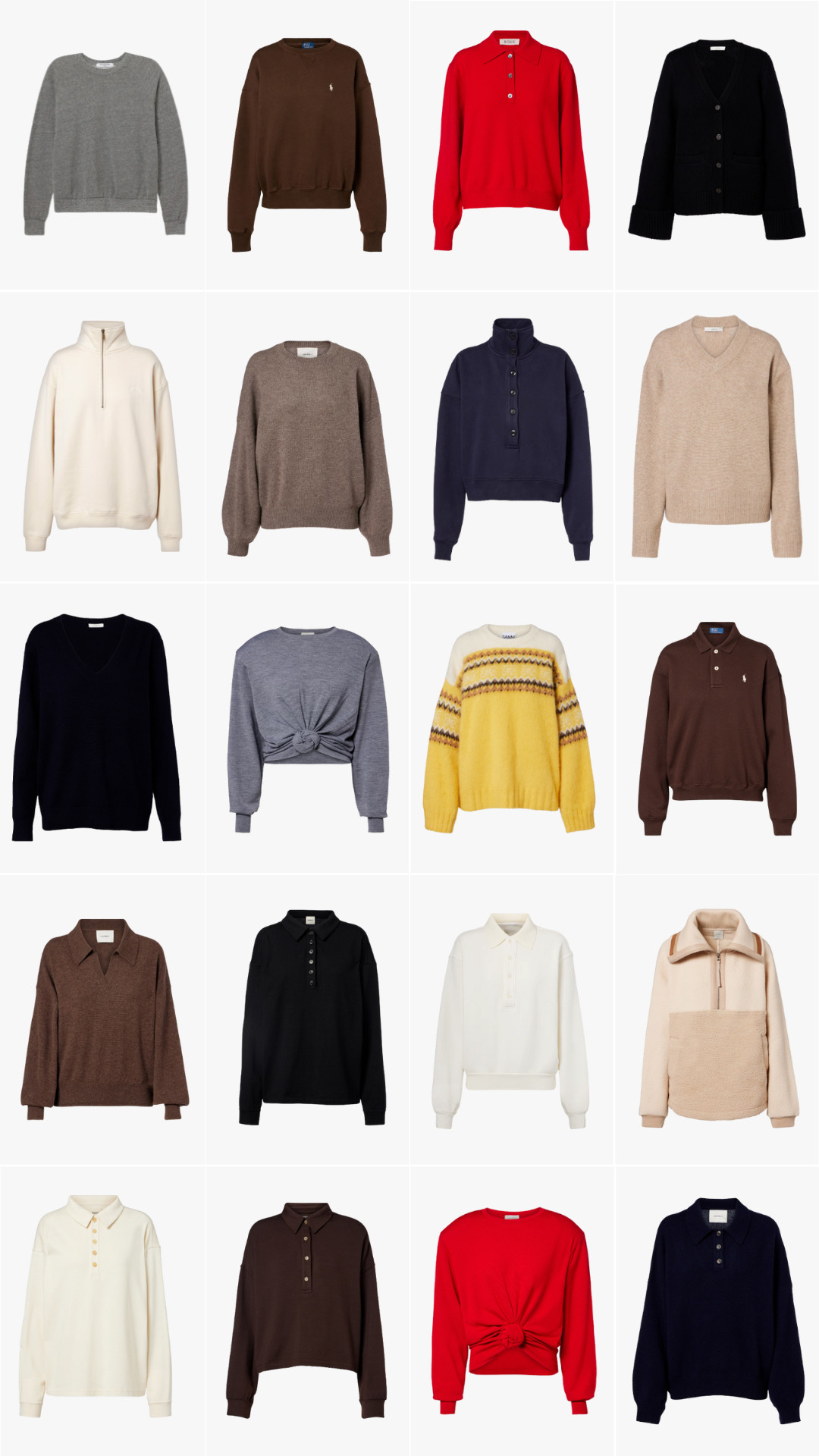 Cozy sweaters & sweatshirts 

 