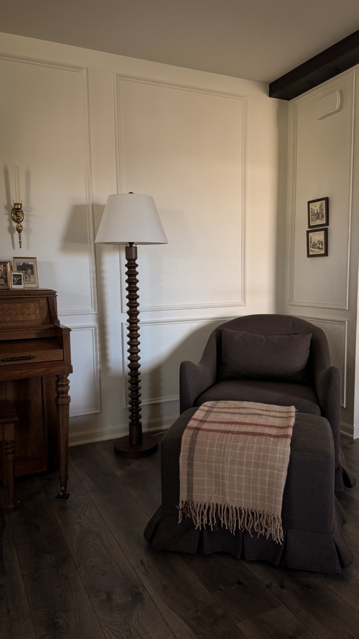 How cute is this turned wood floor lamp!

#LTKFindsUnder100 #LTKHome