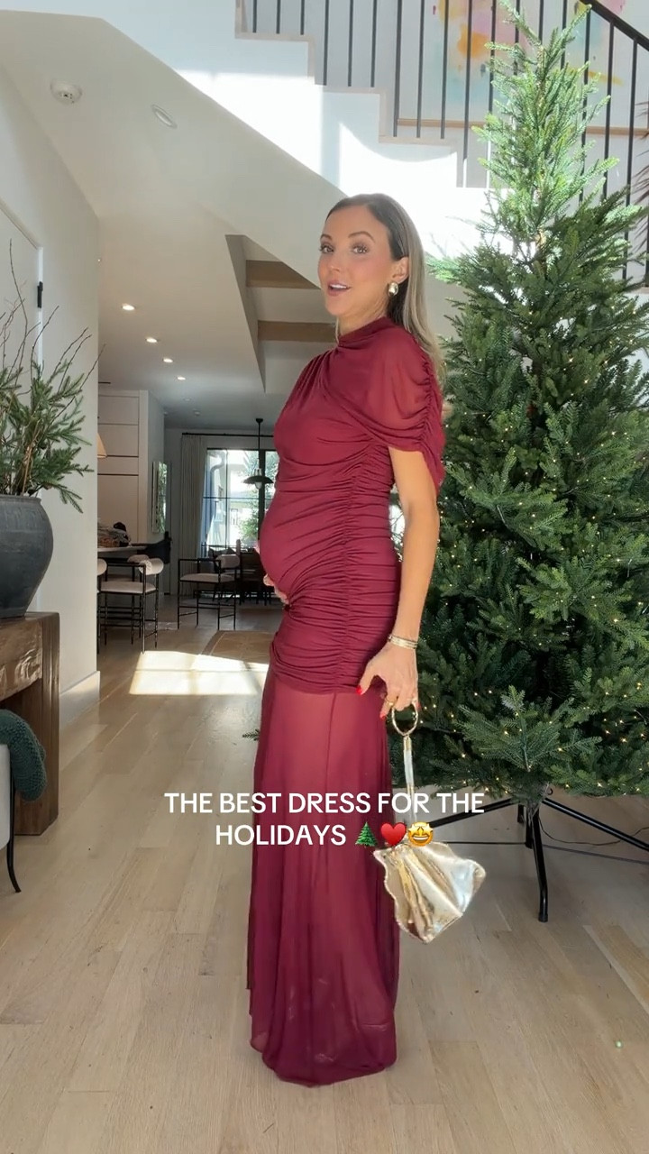 The best dress for the holidays 🎄❤️ perfect for the bump too!

#LTKStyleTip #LTKBump #LTKHoliday