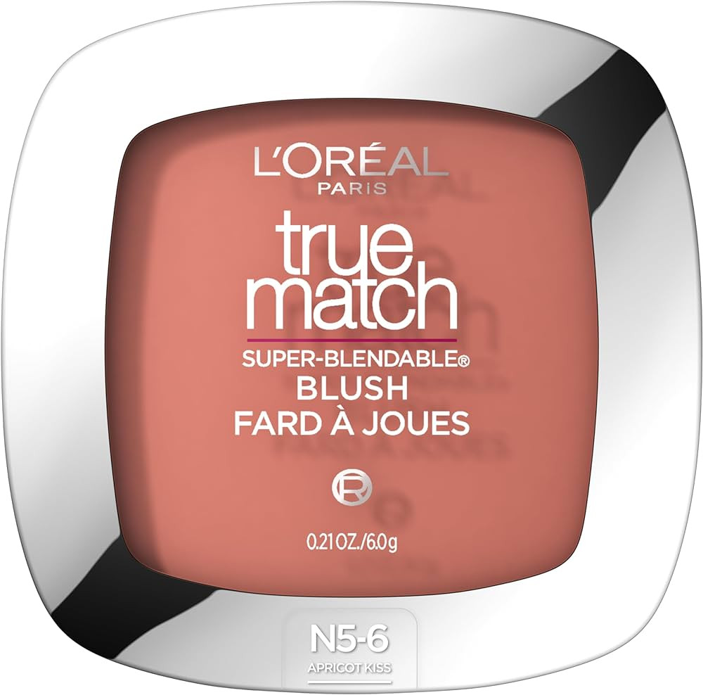 L'Oreal Paris True Match Super-Blendable Powder Blush, Apricot Kiss, 0.21 Oz (Packaging May Vary) | Amazon (US)
