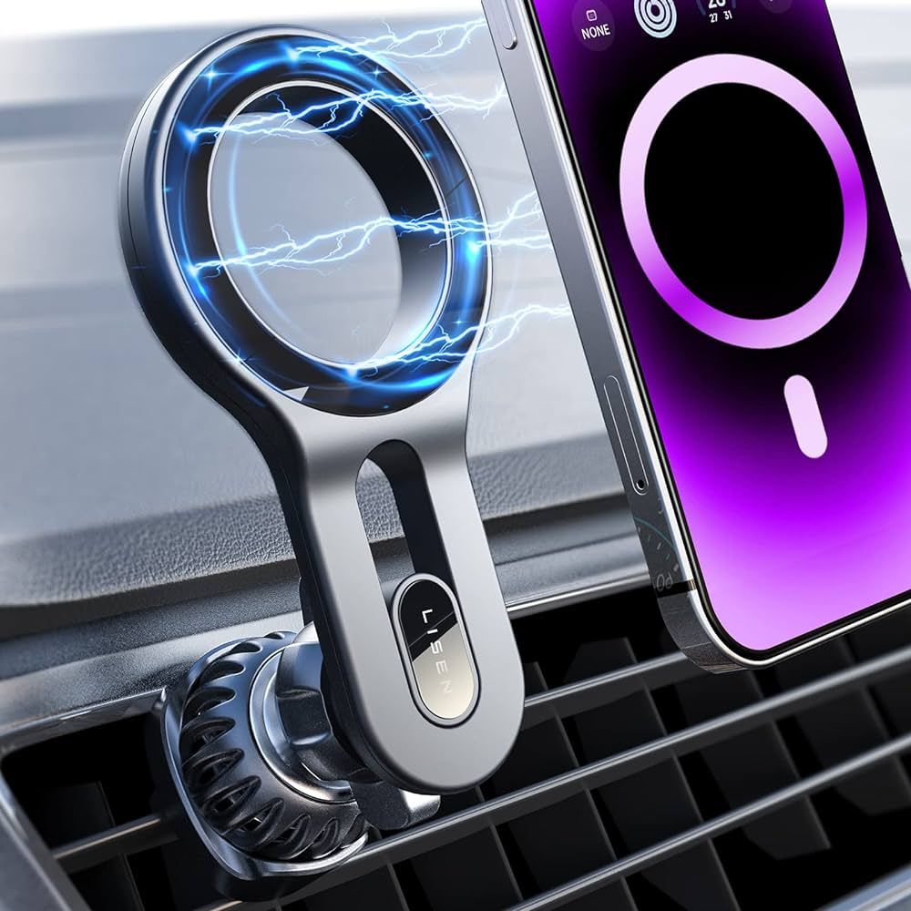 LISEN for MagSafe Magnetic Phone Holder Car Mount, Phone Mount Holder for Car Vent Magnetic [Easi... | Amazon (US)