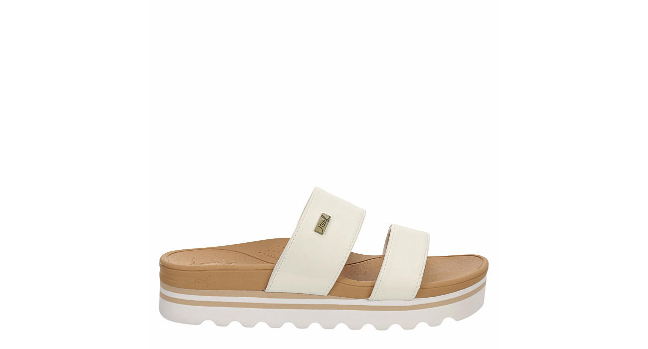 Reef Womens Banded Horizon Hi Slide Sandal - White | Rack Room Shoes
