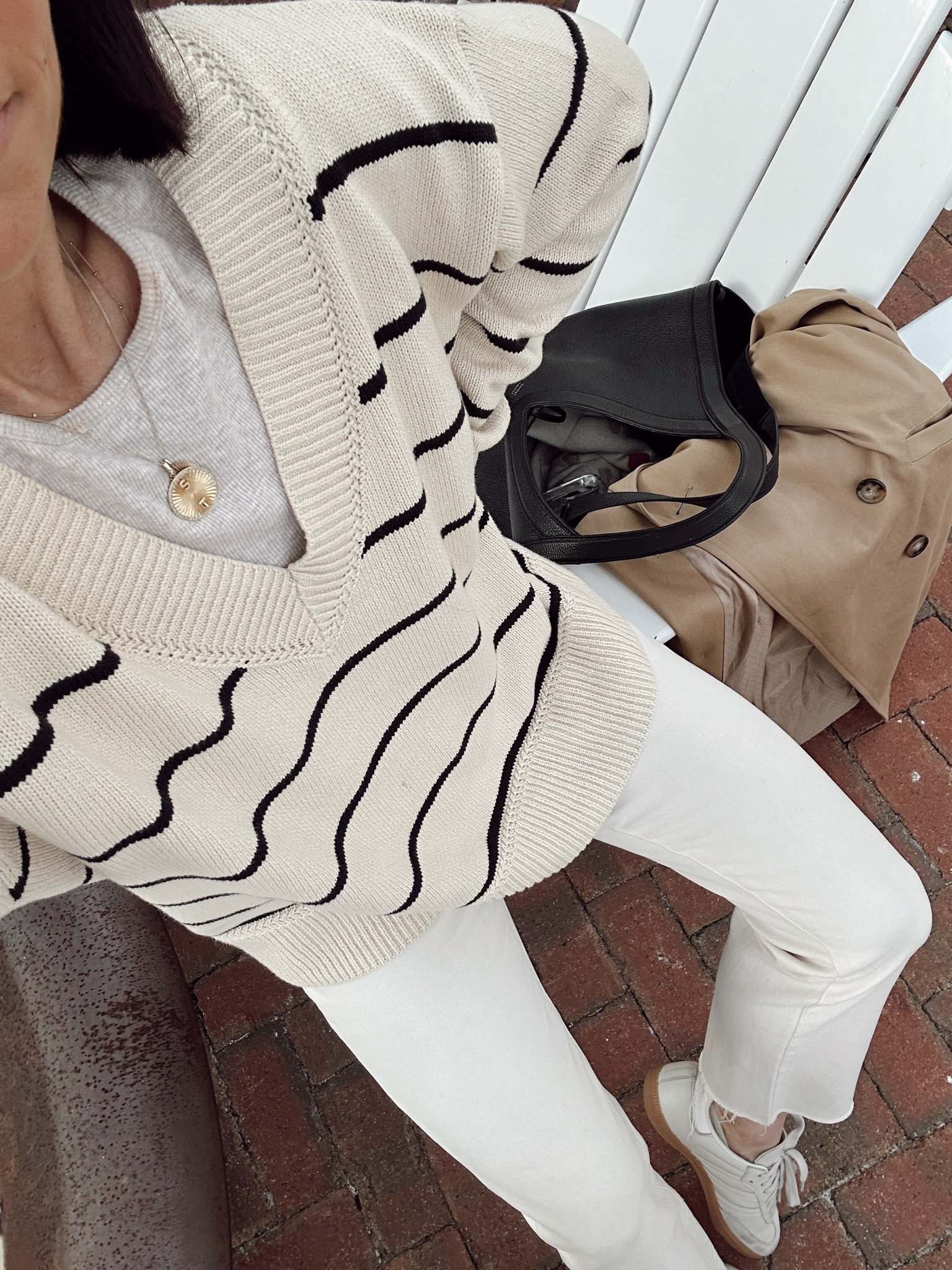 Casual outfit for drinks on the beach 

#LTKover40