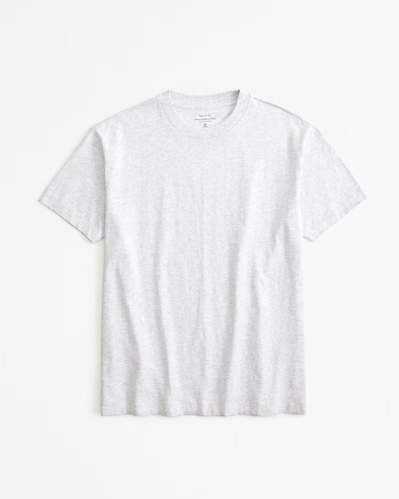 Women's Essential Premium Polished Oversized Tee | Women's Tops | Abercrombie.com | Abercrombie & Fitch (US)