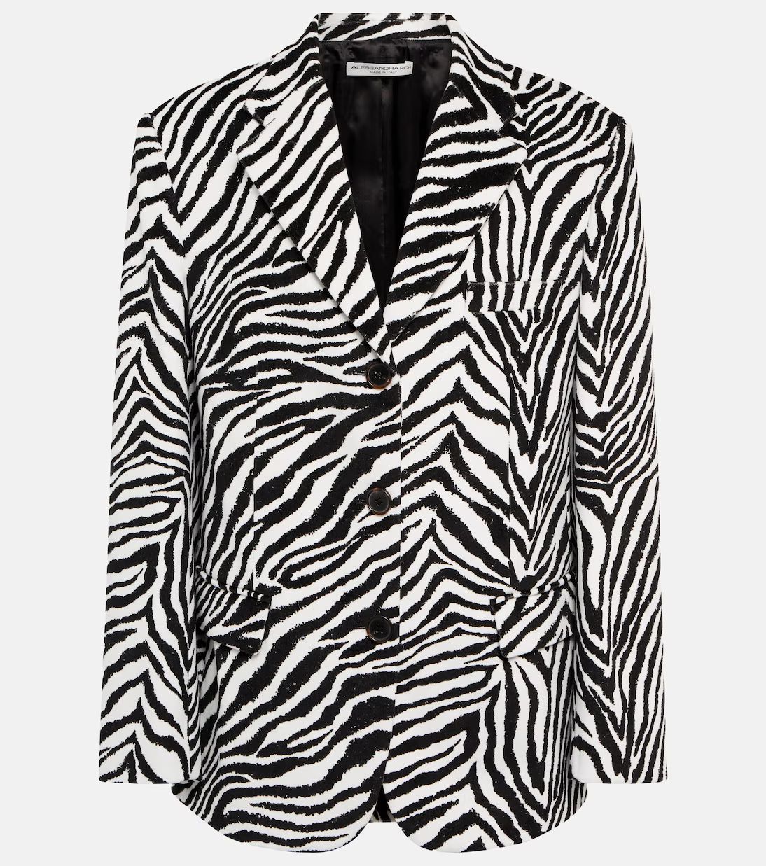 Zebra-printed cotton blazer | Mytheresa (US/CA)
