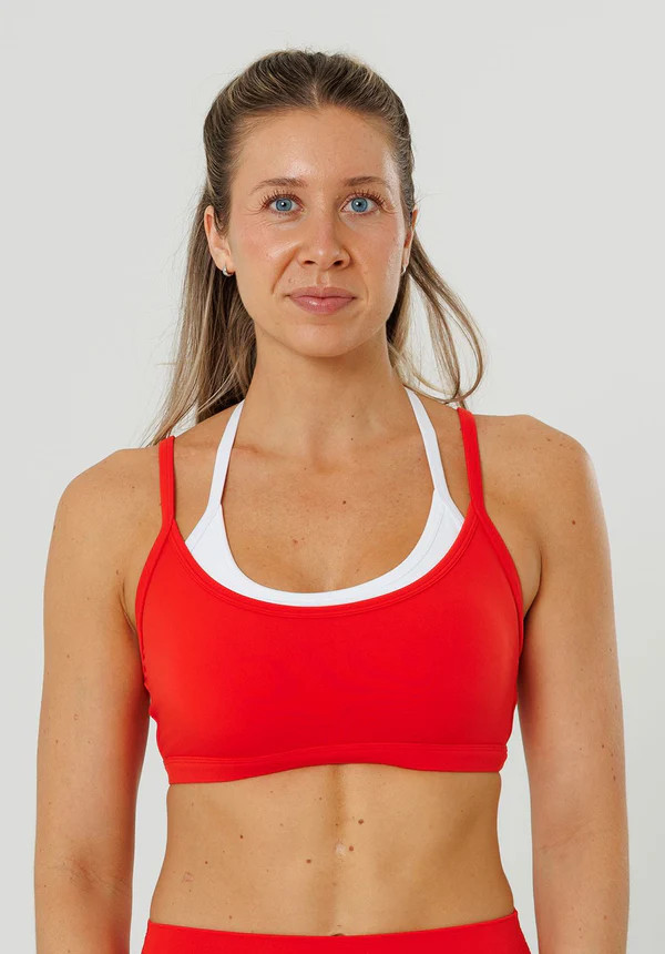 Reluna™ Double-Layer Sports Bra Strawberry | Paragon Fitwear