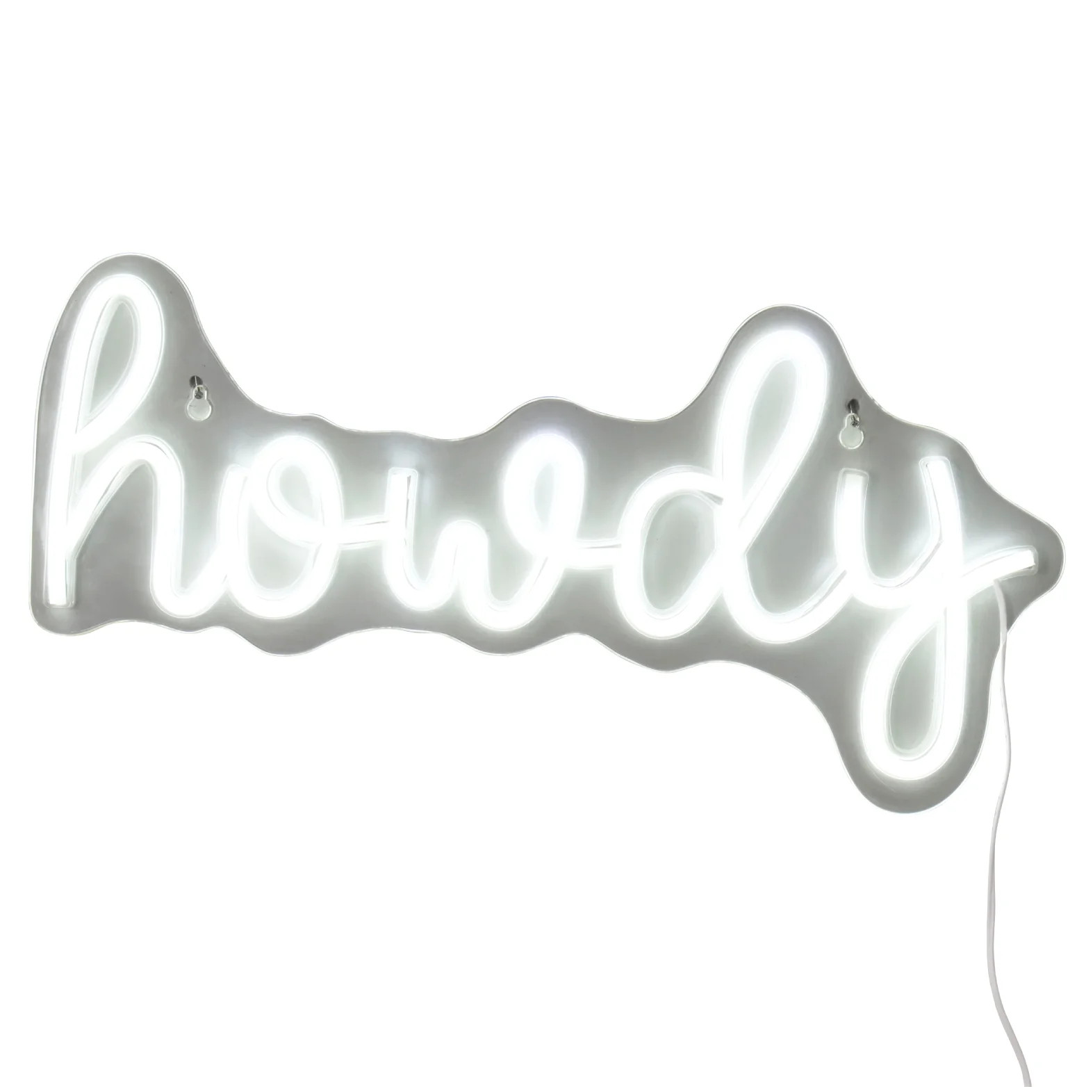 Urban Shop 9.5" x 21" Howdy LED Wall Sign | Walmart (US)