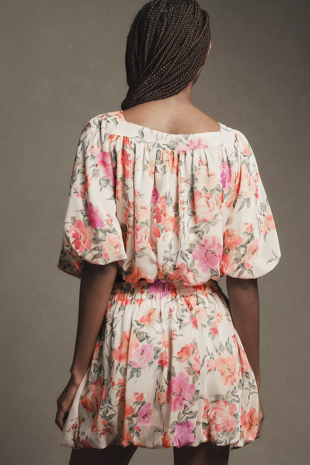 By Anthropologie Bubble-Hem Babydoll Blouse | Anthropologie (US)