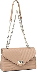 Small Quilted Shoulder Purses and Handbags for Women Trendy Design Crossbody Bags with Sliding Go... | Amazon (US)