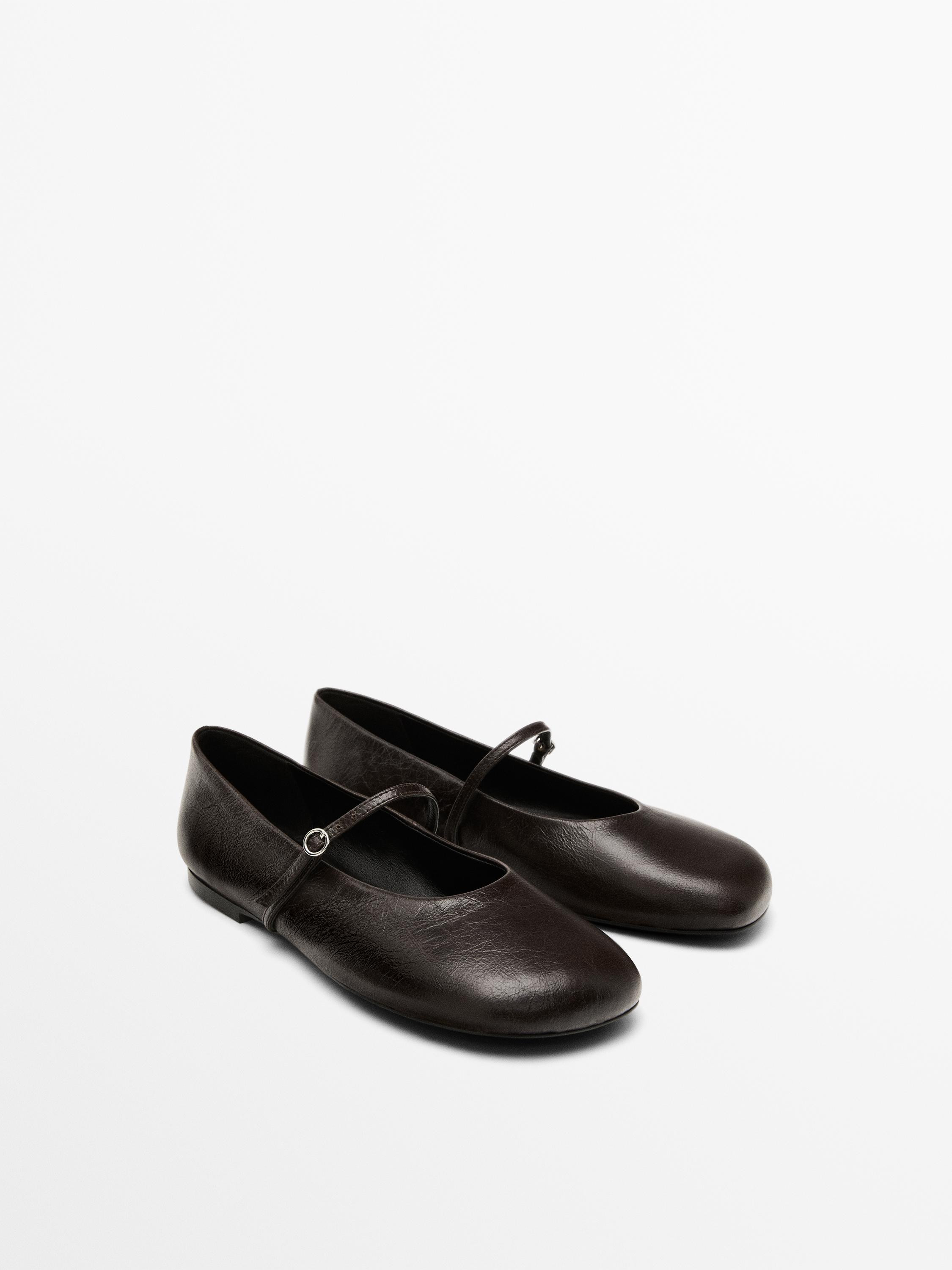 Soft-Ballerinas mit Schnalle | Massimo Dutti DE