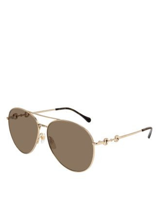 Horsebit Pilot Metal Sunglasses, 60mm | Bloomingdale's (US)