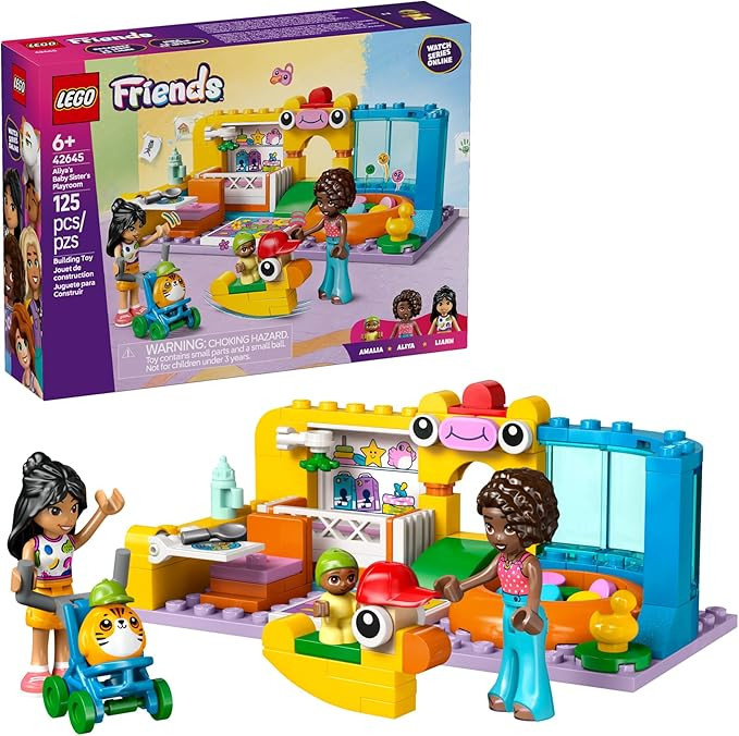 LEGO Friends Aliya's Baby Sister's Playroom Building Toy - Pretend Play Set for Kids, Girls and B... | Amazon (US)