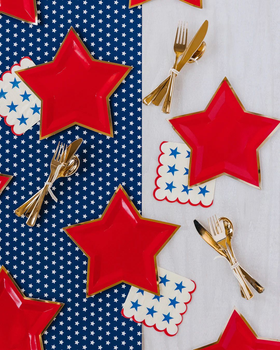 Stars and Scallops Cocktail Napkins | My Mind's Eye
