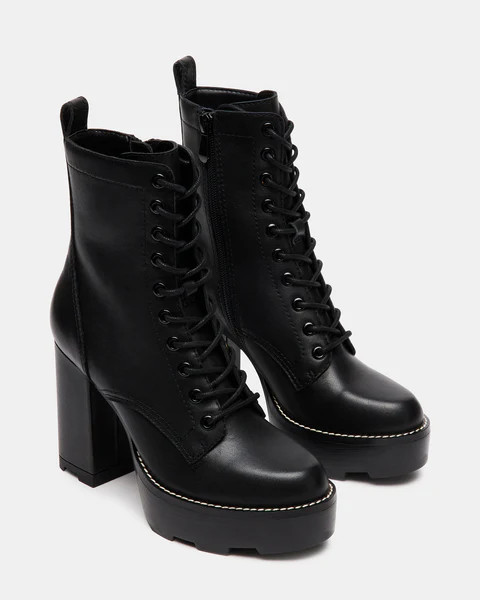ALORA BLACK LEATHER | Steve Madden (US)