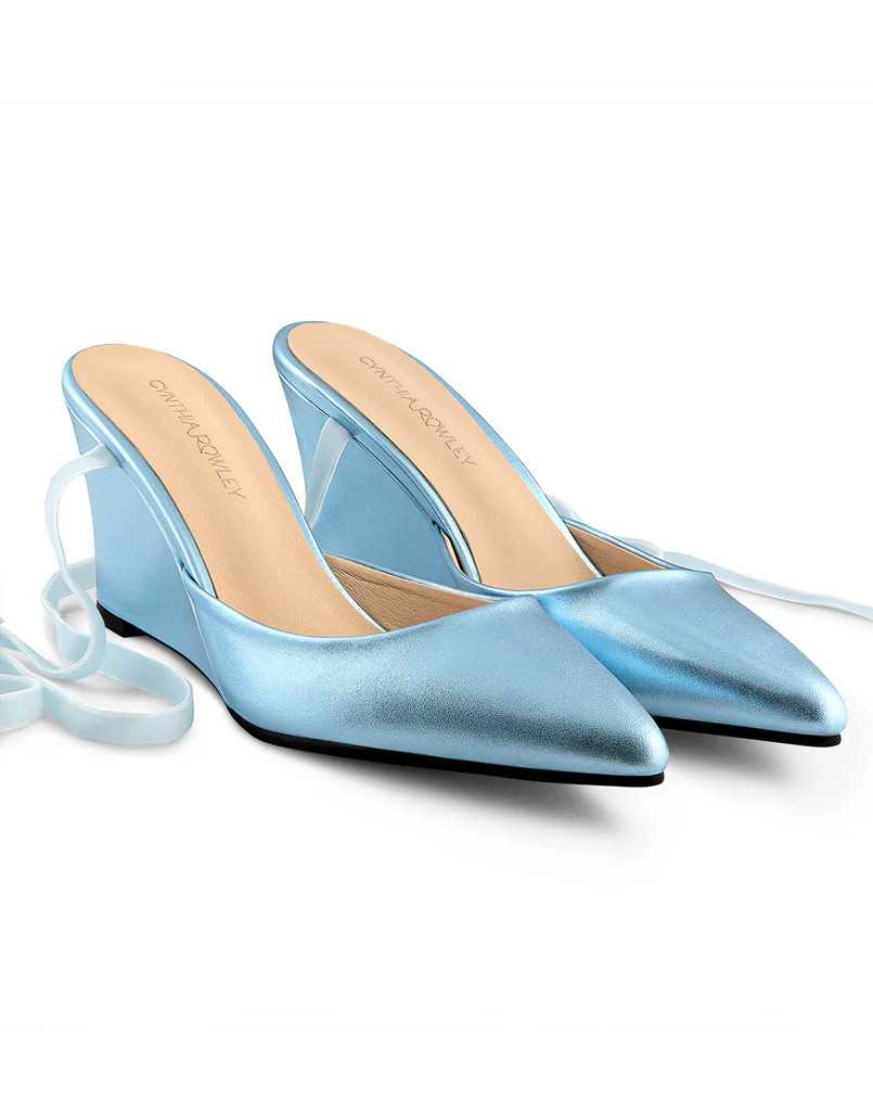 Metallic Ribbon Wedge | Cynthia Rowley