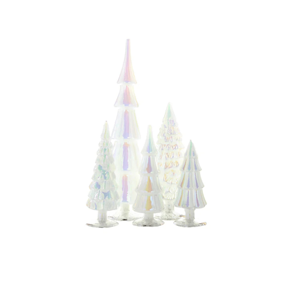 Moonglow Hue Glass Trees - Set of Five | Shop Sweet Lulu