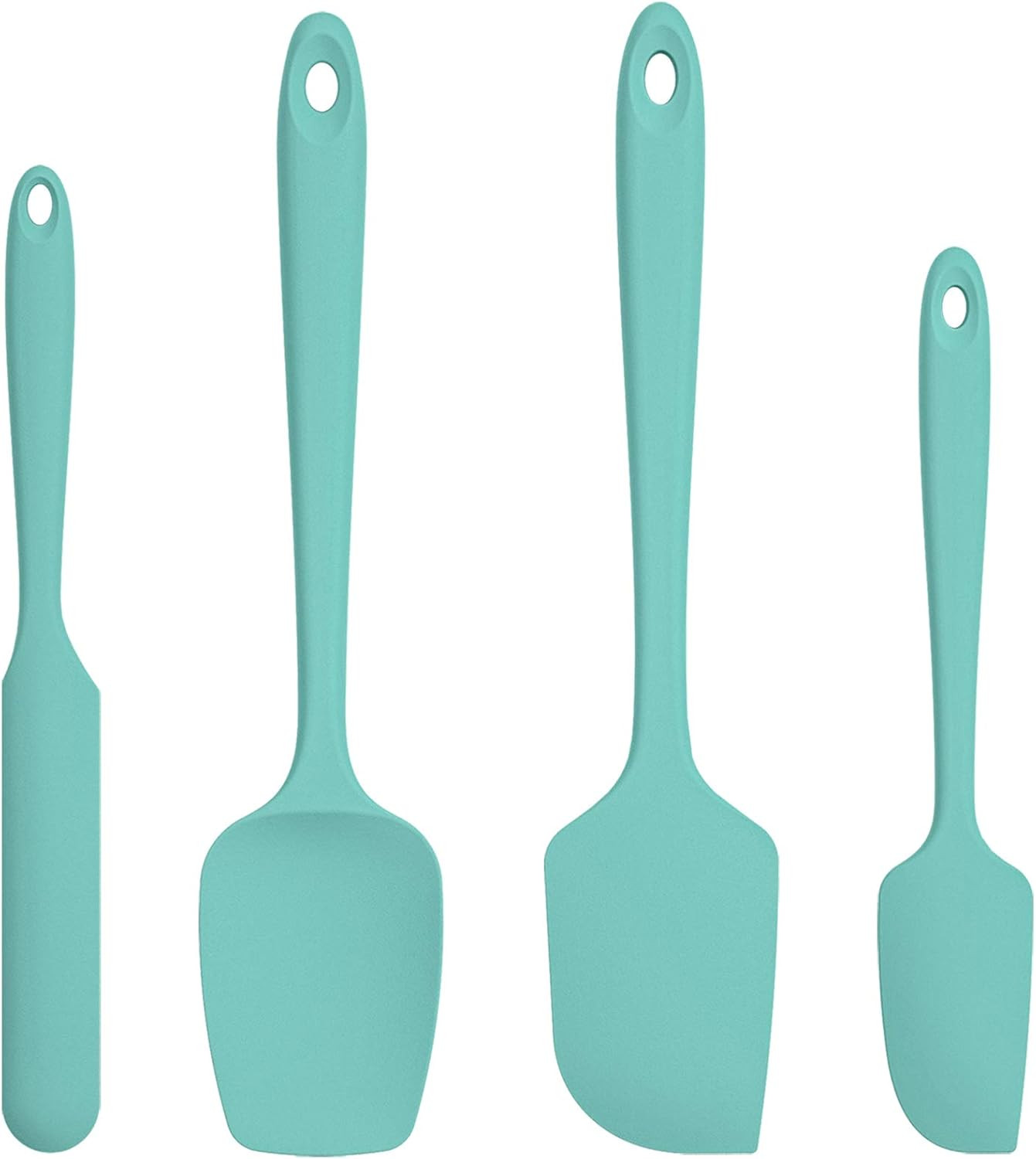 U-Taste Silicone Spatula Set with 600 Degrees Fahrenheit Heat Resistant (Teal/Aqua Sky) | Amazon (US)