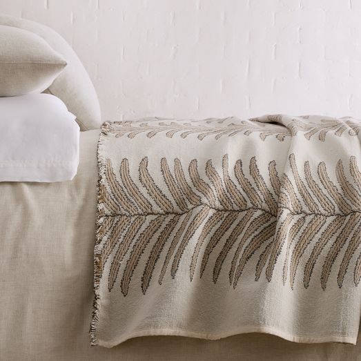Woven Palm Bed Blanket | West Elm (US)