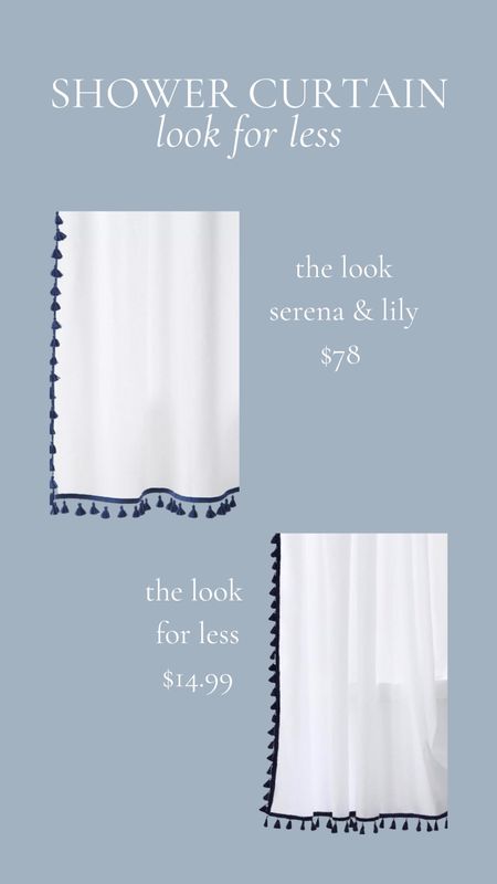 The Look for Less Serena & Lily Tassel Shower Curtain

#LTKHome #LTKSaleAlert #LTKStyleTip