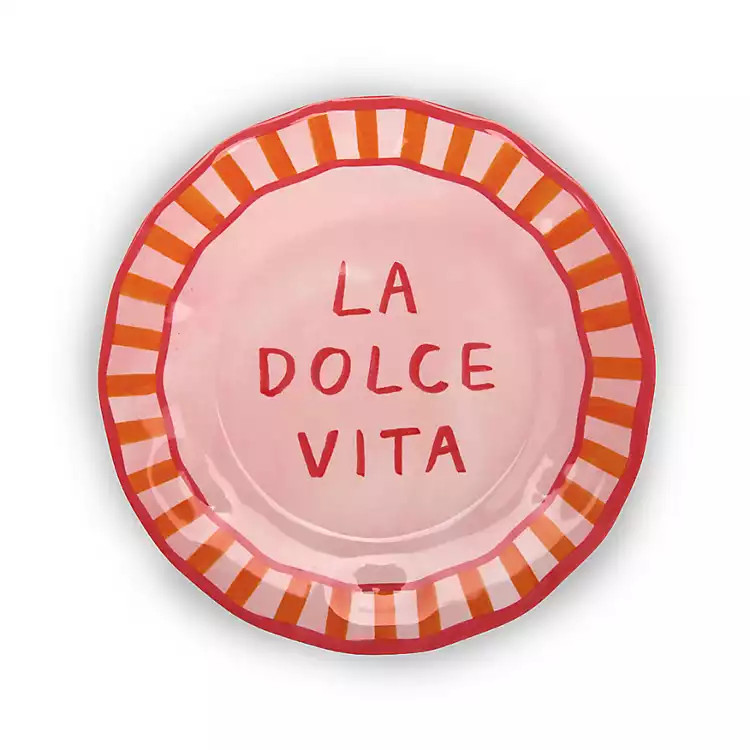 Dolce Vita Melamine Appetizer Plate | Kirklands