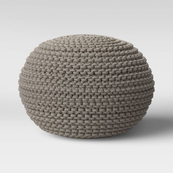 Cloverly Chunky Knit Pouf - Threshold&#153; | Target