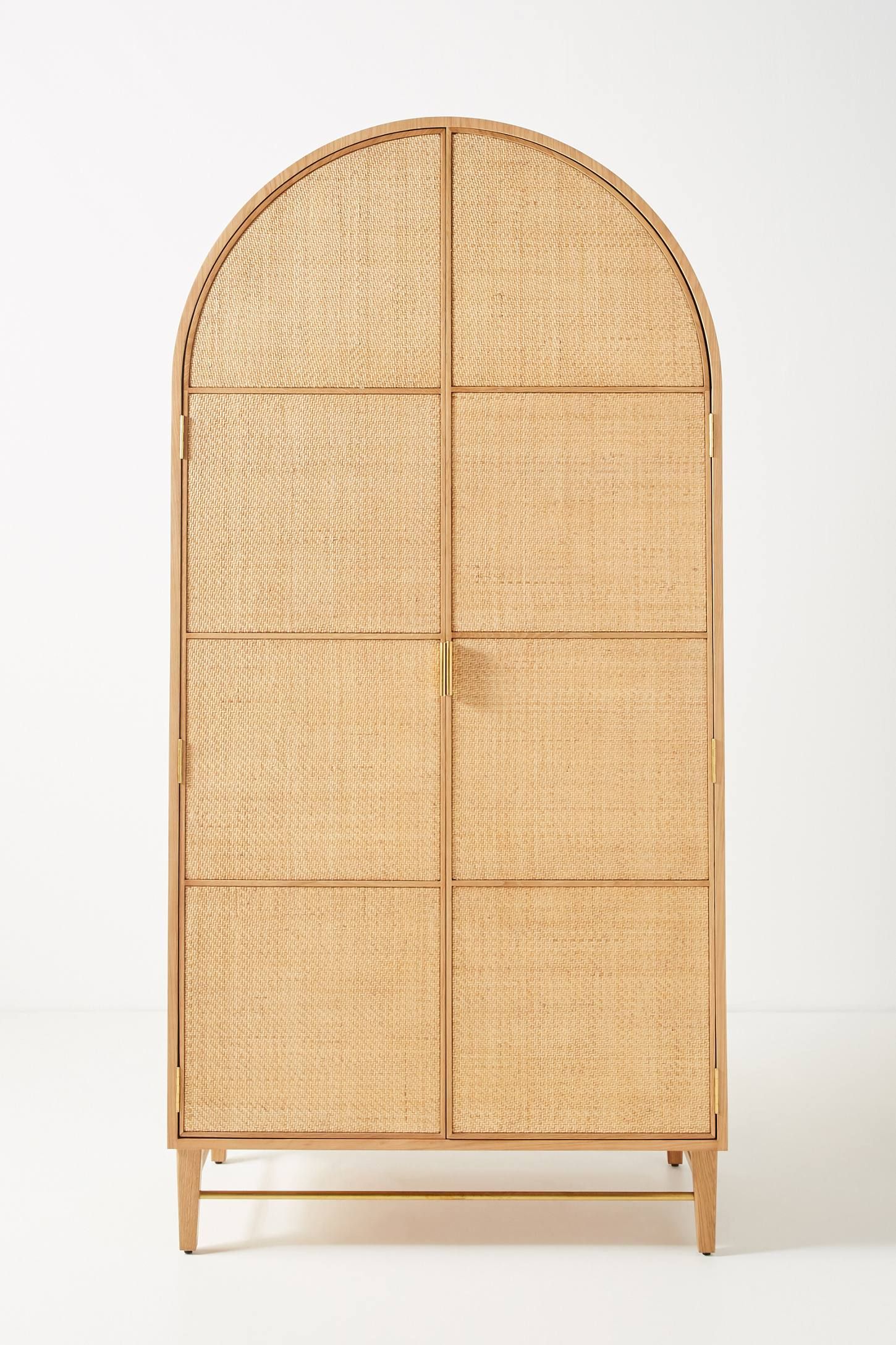 Wallace Cane and Oak Armoire | Anthropologie (US)