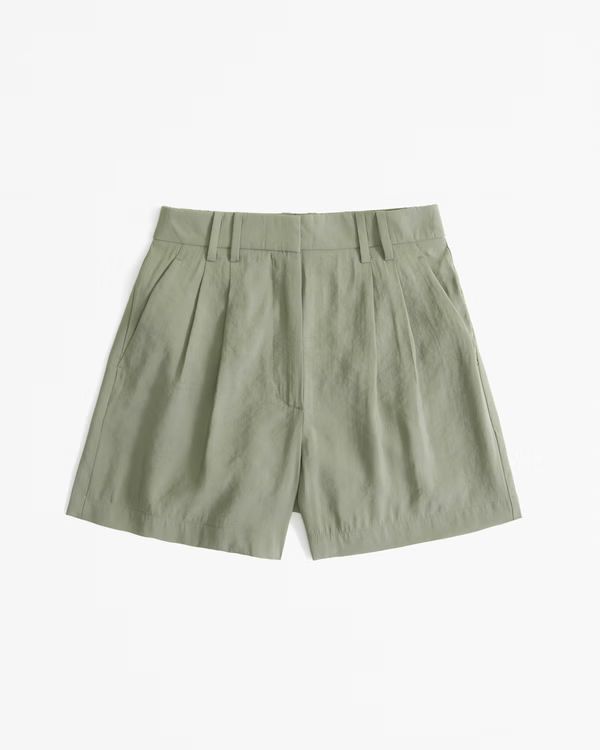 A&F Sloane Tailored Cupro Short | Abercrombie & Fitch (US)
