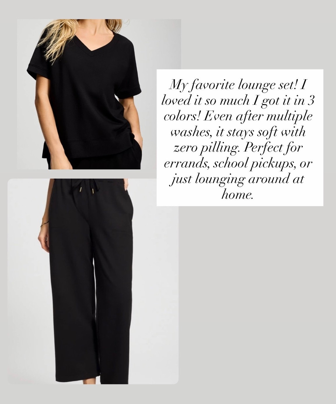 My favorite lounge set from Soma intimates.  I loved it so much I had to grab it in 3 colors! Even after multiple washes, it stays soft with zero pilling. Perfect for errands, school pickups, or just lounging around at home.

#LTKSaleAlert #LTKTravel #LTKActive