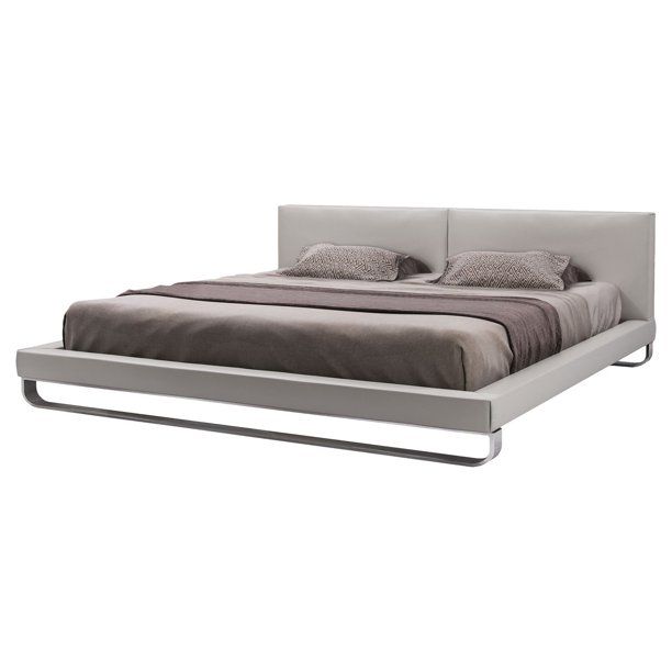 Modloft Chelsea Upholstered Platform Bed - Walmart.com | Walmart (US)