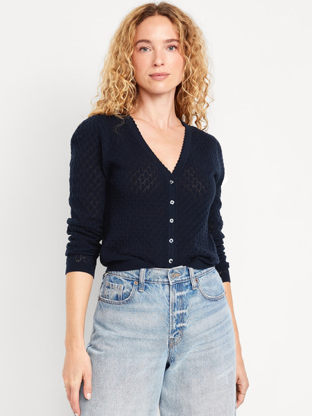 SoSoft Lite Pointelle Cardigan | Old Navy (US)