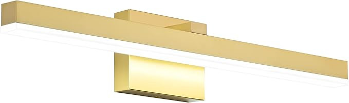 PRESDE Bathroom Vanity Light Dimmable 24in Modern Gold LED Bathroom Light Over Mirror Bath Wall L... | Amazon (US)