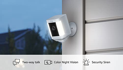 Ring Spotlight Cam Plus, Battery | Two-Way Talk, Color Night Vision, and Security Siren (2022 rel... | Amazon (US)