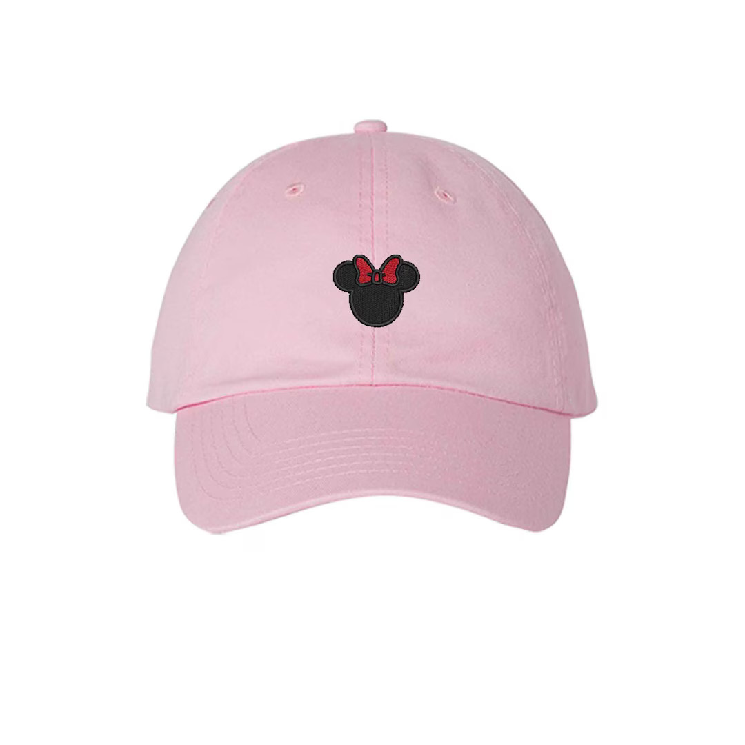 Minnie Mouse Ears Bow Hat Adult Kids sizes, Minnie Ears Bow Silhouette Embroidered Hat, Magic Kin... | Etsy (US)