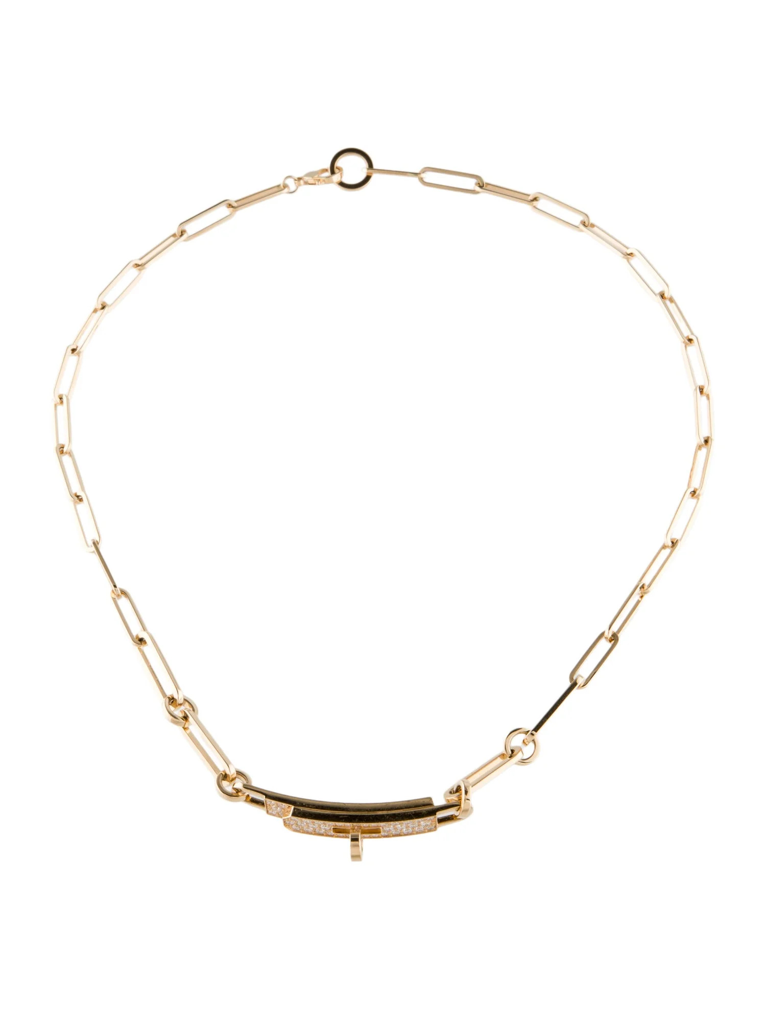 18K Diamond Kelly Chaine Double Bracelet, Small Model, Convertible Choker | The RealReal