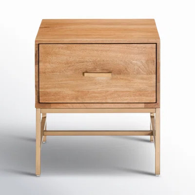 Rowley 1 - Drawer Solid Wood Nightstand | Wayfair North America