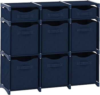 9 Cube Closet Organizers And Storage | Includes All Storage Cube Bins | Easy To Assemble Closet S... | Amazon (US)