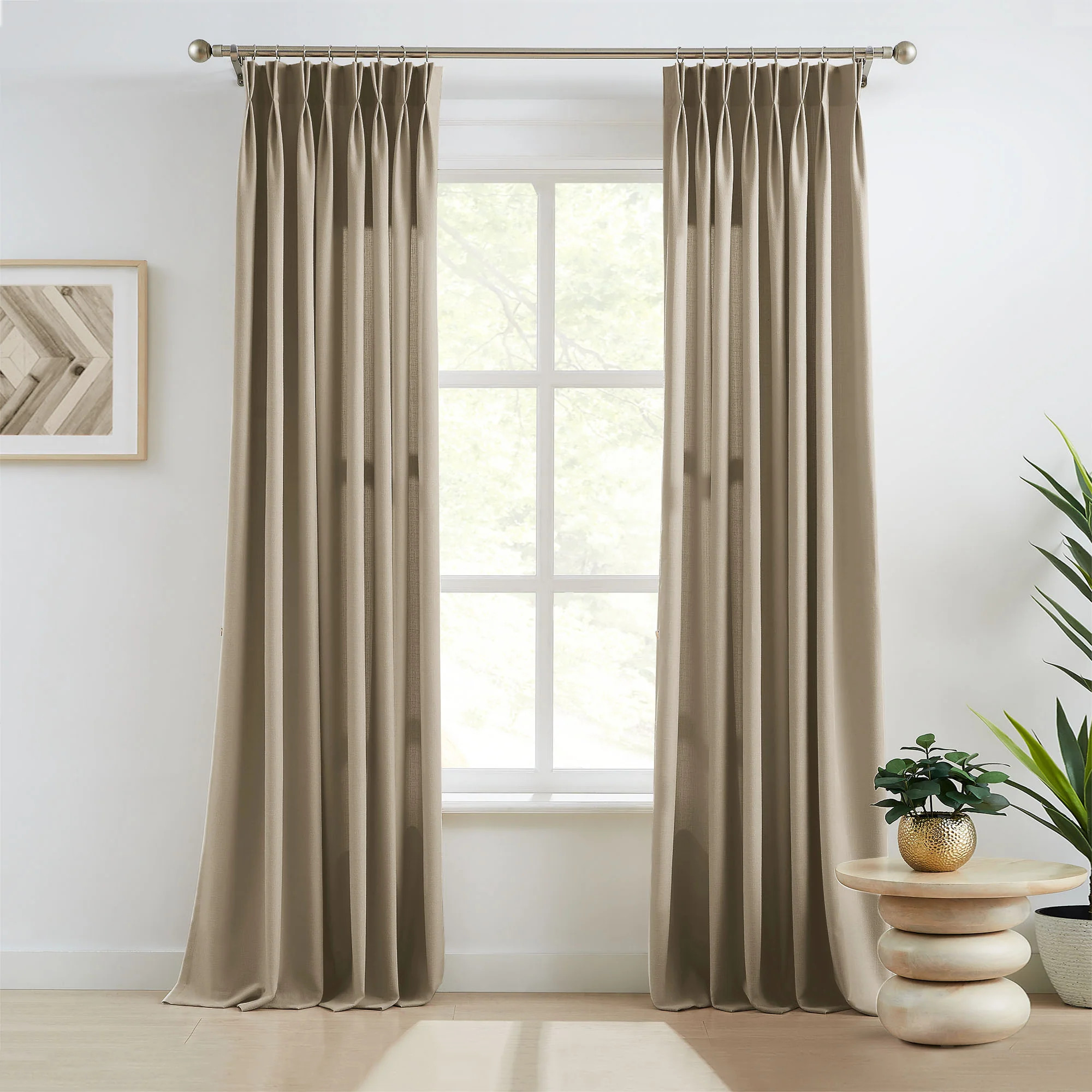 Oakley Cross Linen Texture Curtains | Curtarra