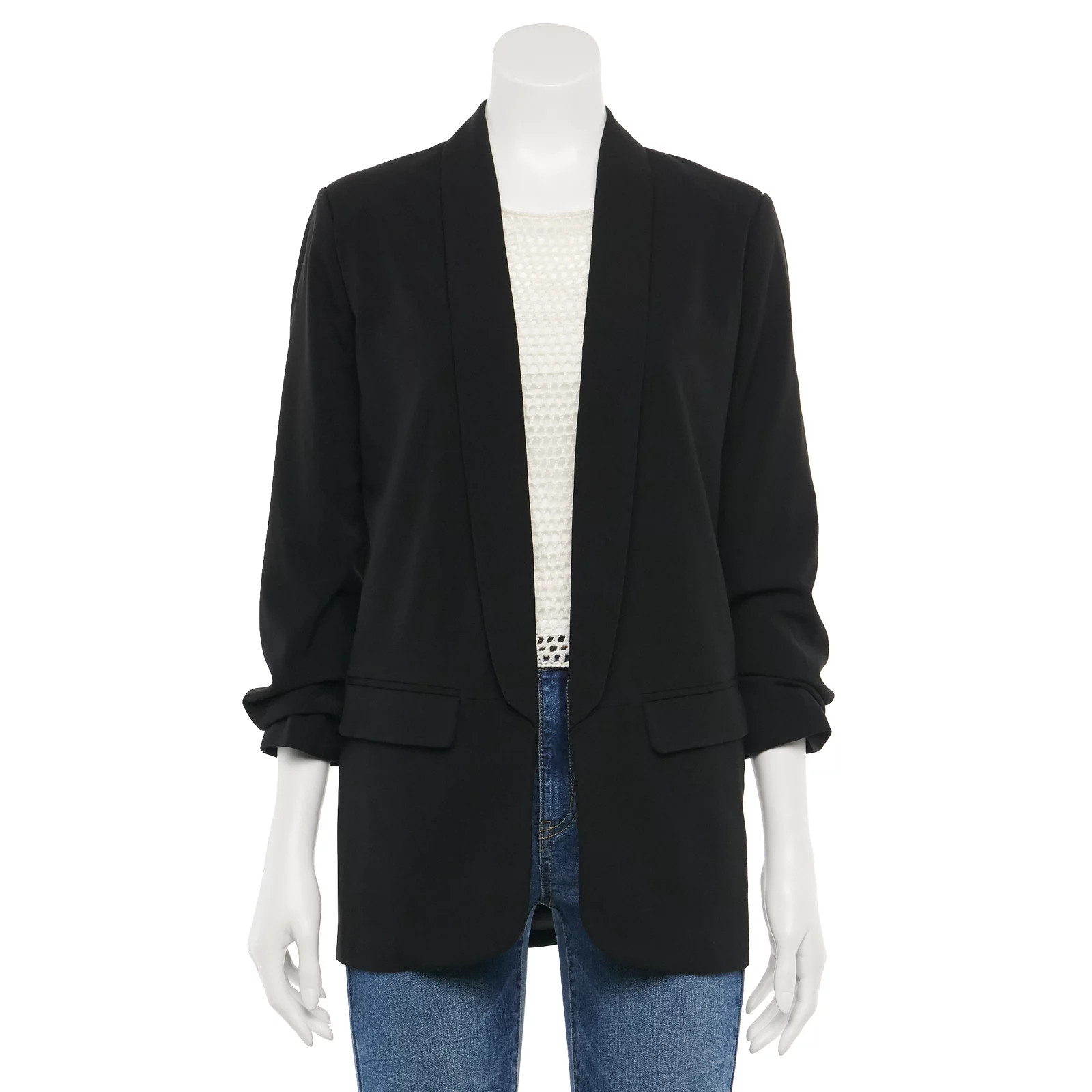 Juniors' Candie's Oversized Menswear Blazer, Women's, Size: XS, Black | Kohl's